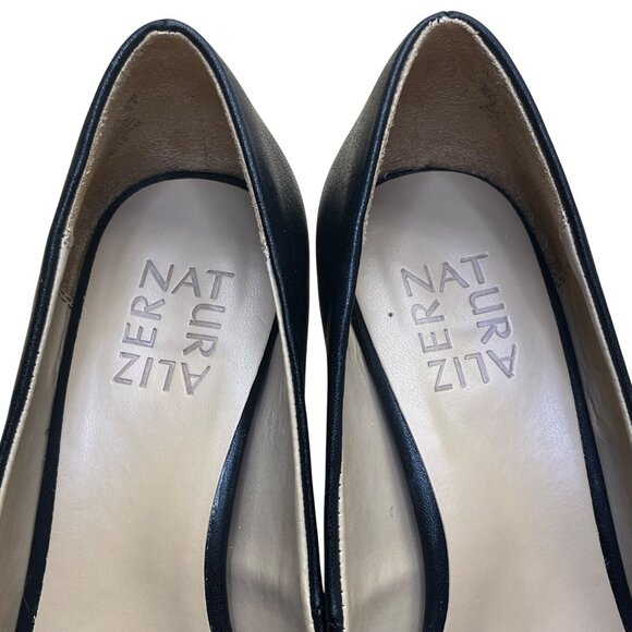 Naturalizer Women’s Black Smooth Faux Leather Warner Block Heel Pumps Size 6M - Picture 6 of 10